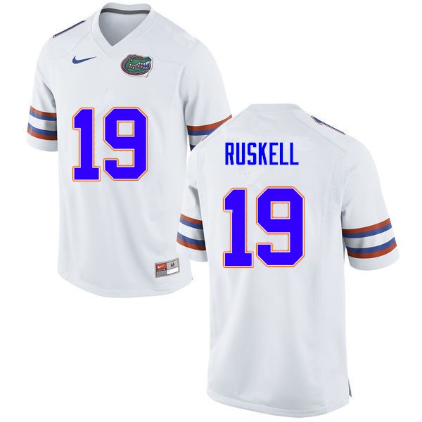 Men #19 Jack Ruskell Florida Gators College Football Jerseys White